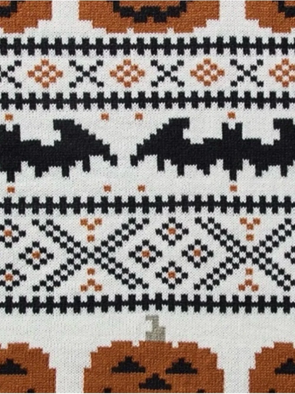 My Texas House Halloween Pumpkin Bats Cotton Knit Throw Blanket